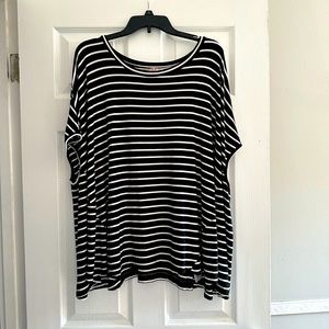 Laurie Felt Striped Batwing Tunic